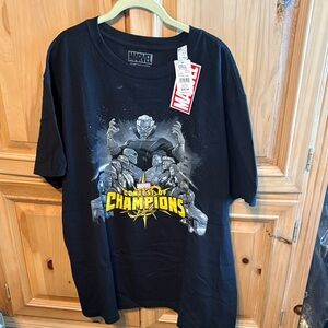 Marvel Champions Graphic Black Tee
